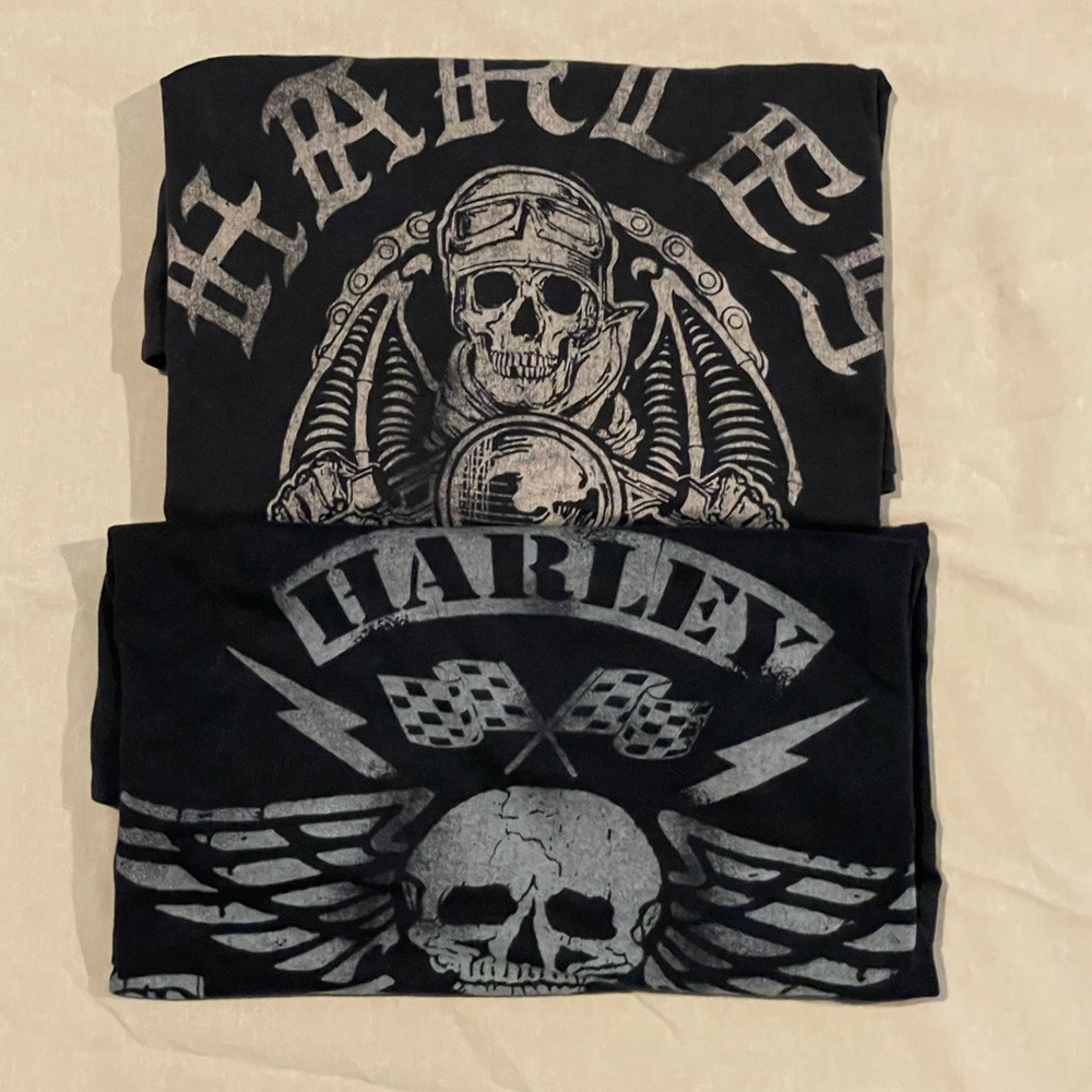 Harley Davidson SD CA. Black Graphic T-Shirt